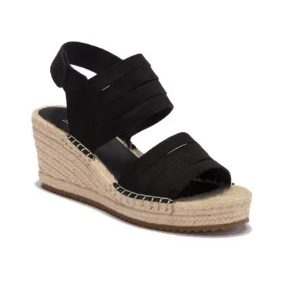 Eileen Fisher Black Espadrille Sandals Size 9.5